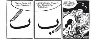 Nicht für jeden nachvollziehbar: Worte und Bilder ergeben bei Craig Thompsons „Habibi“ eine künstlerische Einheit.