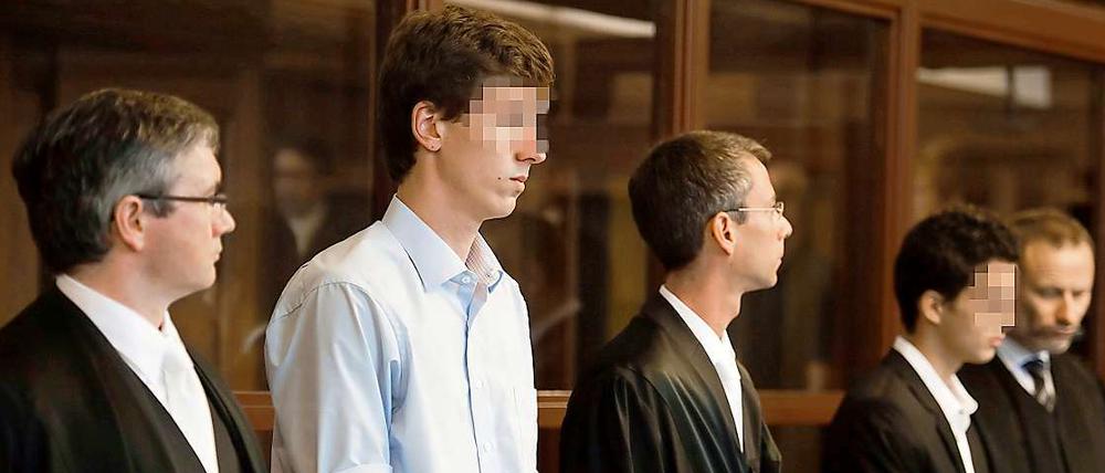 Der Angeklagte. Torben P. im Gericht.