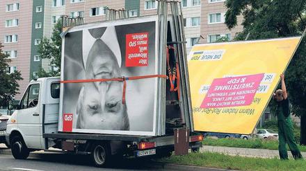 Wahlkampf war gestern. Mehr als 200 000 Plakate müssen von den Parteien entsorgt werden.