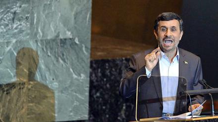 Irans Präsident Mahmud Ahmadinedschad sorgte wie letztes Jahr für einen Eklat: Er bezeichnete den Holocaust als Ausrede für Zahlungen an Israel.