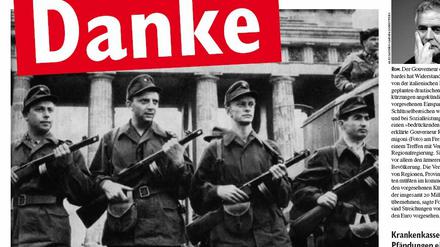 Titelseite der Jungen Welt vom 13. August 2011.