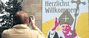 Gruß an den Papst. Benedikt XVI. wird während seines Berlin-Aufenthalts in der Nuntiatur in Neukölln Station machen. 