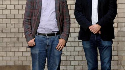 So fern und doch so nah: Eigentlich ist die CDU seit der Netzsperrendiskussion das Feindbild Nummer 1 der Piratenpartei. Doch beim Tagesspiegel-Gespräch entdeckten Christopher Lauer (links) und Thomas Heilmann (CDU) auch Parallelen. 