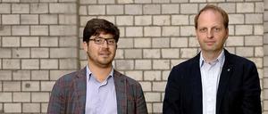 So fern und doch so nah: Eigentlich ist die CDU seit der Netzsperrendiskussion das Feindbild Nummer 1 der Piratenpartei. Doch beim Tagesspiegel-Gespräch entdeckten Christopher Lauer (links) und Thomas Heilmann (CDU) auch Parallelen. 