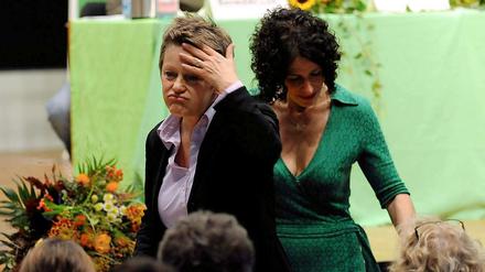 Für Renate Künast lief es am Freitagabend eigentlich bestens. Sie bekam Blumen und Standing Ovations von den Versammelten.