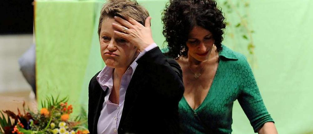 Für Renate Künast lief es am Freitagabend eigentlich bestens. Sie bekam Blumen und Standing Ovations von den Versammelten.