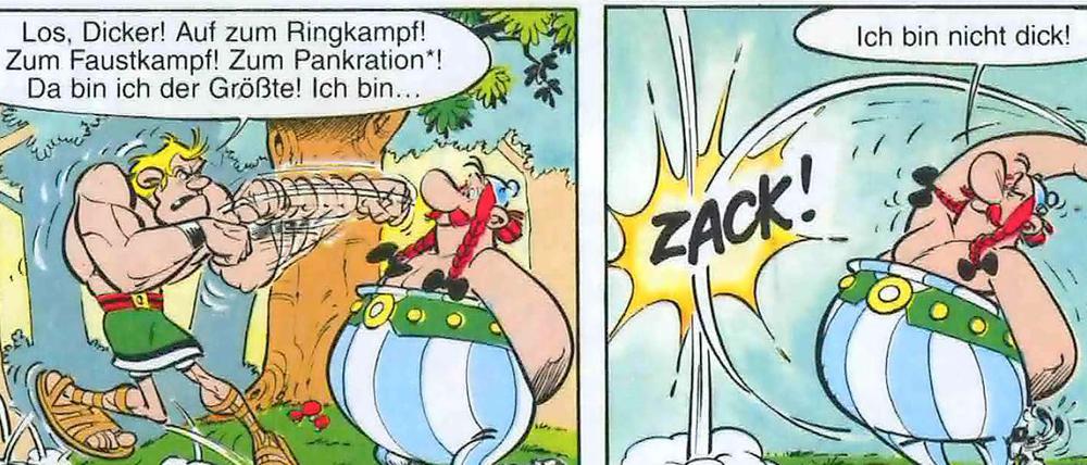 Klassiker: Bis 1977 schufen Goscinny und Uderzo die Asterix-Abenteuer zusammen, hier eine Szene aus "Asterix bei den Olympischen Spielen".
