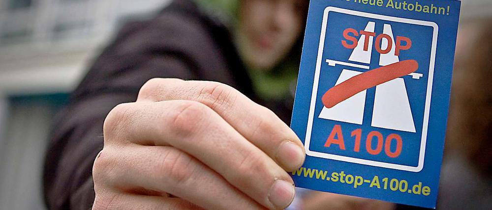 Die Gegner der A 100 sind beunruhigt über den von rot-grün geschlossenen Kompromiss.