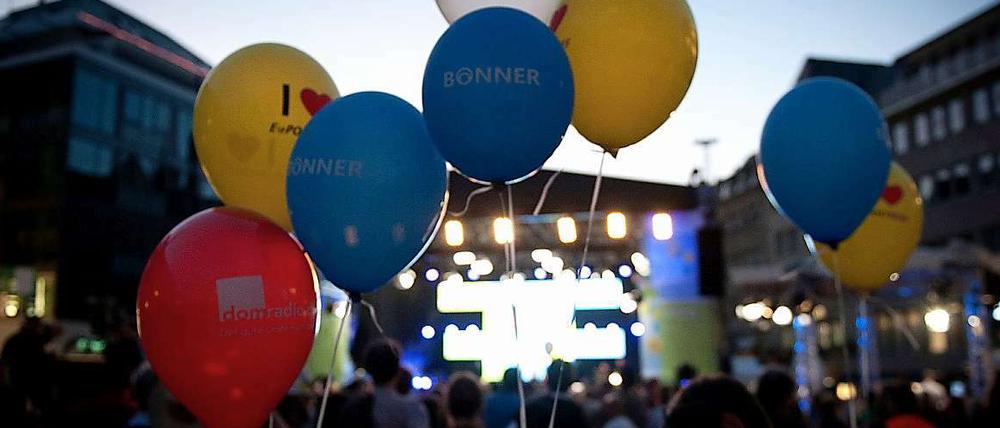 In Bonn wird die Wiedervereinigung mit einem Kinder- und Familienfest gefeiert.