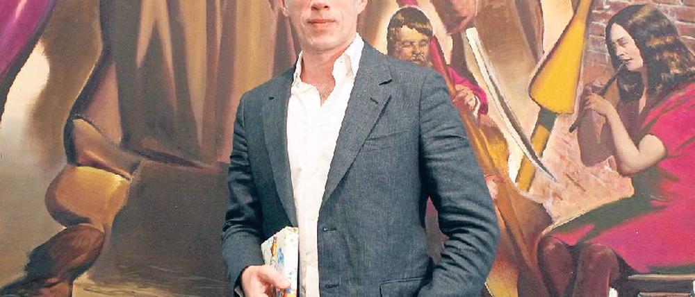 Preiswürdig. Neo Rauch, hier vor seinem Bild „Der Reiter“. Foto: picture-alliance