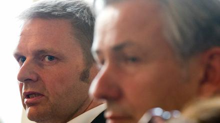 Volker Ratzmann, hier mit Klaus Wowereit, führt seit 2003 die Grünen-Fraktion im Berliner Abgeordnetenhaus.