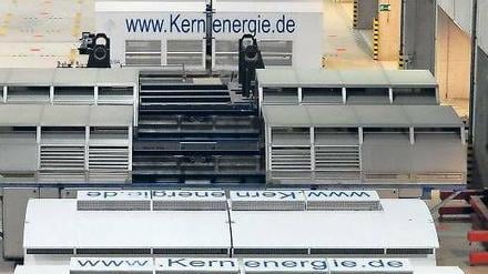 Blick ins Zwischenlager Gorleben. Hier werden abgebrannte Brennelemente gelagert. Womöglich braucht es aber auch Platz für Uranabfälle. 