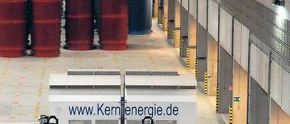 Blick ins Zwischenlager Gorleben. Hier werden abgebrannte Brennelemente gelagert. Womöglich braucht es aber auch Platz für Uranabfälle.