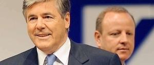 Deutsche-Bank-Chef Ackermann (l.)