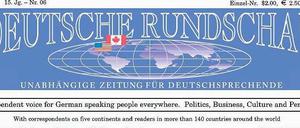Die Energiewende in Deutschland wird zum Aufmacher der „Deutschen Rundschau“ in Kanada.