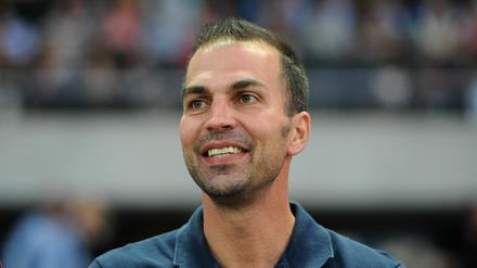 Er freut sich au den Heimatbesuch. Markus Babbel.