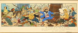 Kapitän Haddock im Einsatz: Eine Szene aus „Das Geheimnis der Einhorn“.