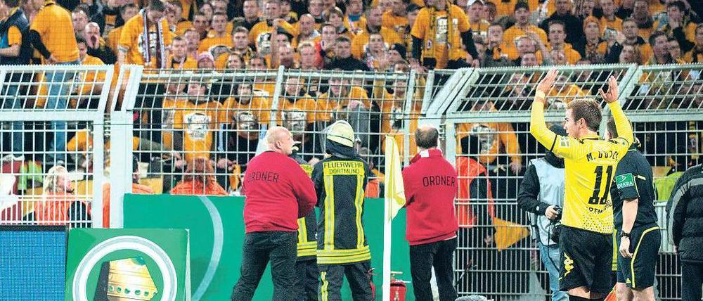 Jung und anspruchsvoll. Mario Götze will regelmäßig in der Champions League spielen – notfalls auch mit einem anderen Klub als Borussia Dortmund, wie er jetzt kundgetan hat. Foto: dpa