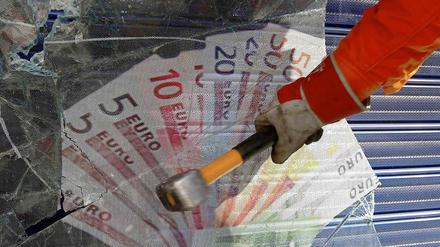 Weg mit dem Euro! Der monetäre Scherbenhaufen würde nicht nur Griechenland bedecken.