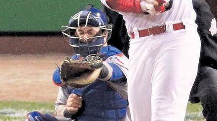 Keulung für die Massen. David Freese war in der Finalserie der entscheidende Mann für die Cardinals. Foto: Reuters