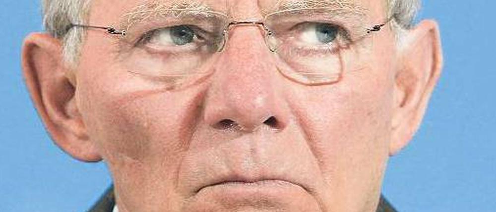 Unter Druck. In Wolfgang Schäubles Ressort fällt die Aufsicht über die HRE. 