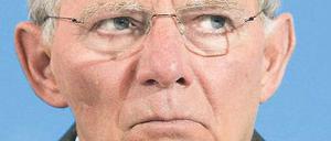 Unter Druck. In Wolfgang Schäubles Ressort fällt die Aufsicht über die HRE.