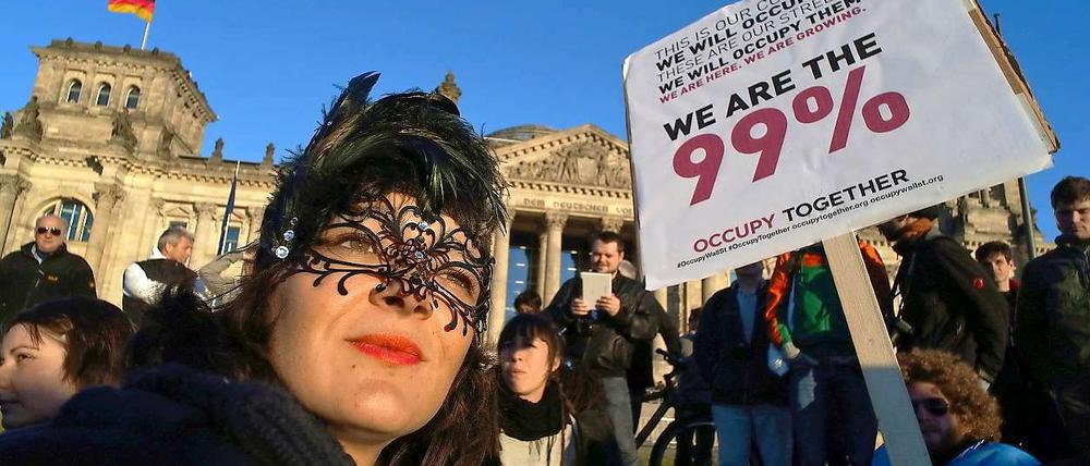Nicht nur die Teilnehmer der "Occupy"-Bewegung zweifeln am Zusammenspiel von Casino-Kapitalismus und Demokratie.
