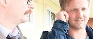 Kein Anschluss. Der letzte SR-„Tatort“ mit den Hauptkommissaren Franz Kappl (Maximilian Brückner, re.) und Stefan Deininger (Gregor Weber) läuft im Januar. Foto: SR