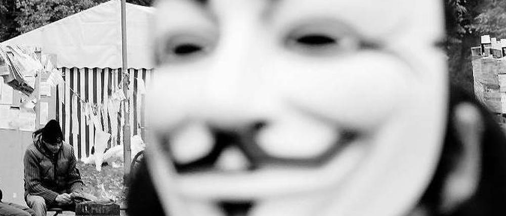 Unbekannter Internetschreck. Hinter dem Pseudonym "Anonymus" stecken ihrem Motto zufolge viele.