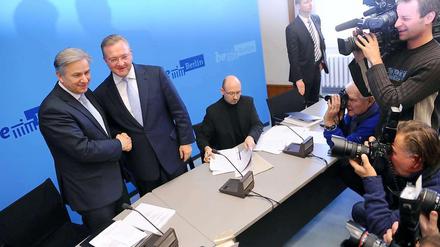 Jetzt kann's losgehen: Rot und Schwarz wollen gemeinsam regieren.