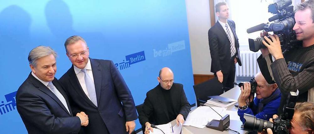 Jetzt kann's losgehen: Rot und Schwarz wollen gemeinsam regieren.