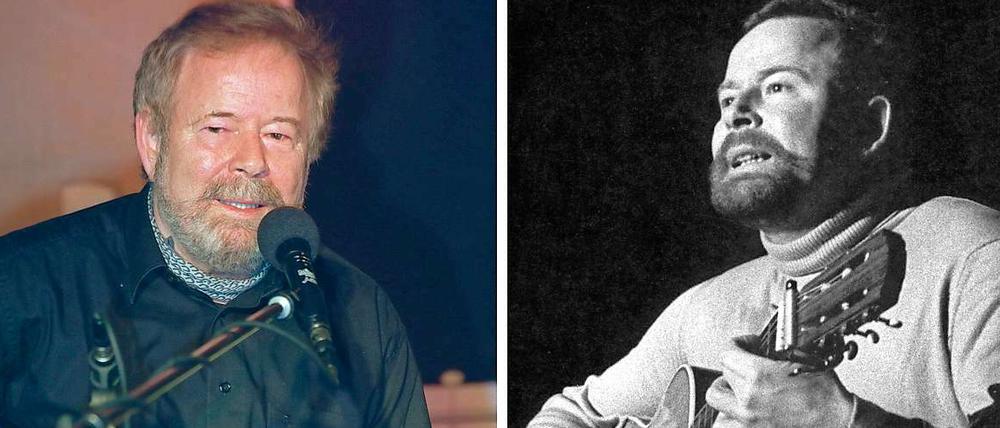 Jahrzehnte auf der Bühne: Franz Josef Degenhardt in den Jahren 1997 (l.) und 1967 (r.).