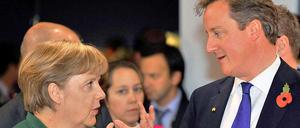 Man kennt sich: Angela Merkel und David Cameron.