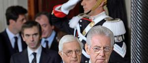 Nun offiziell im Amt: Mario Monti.