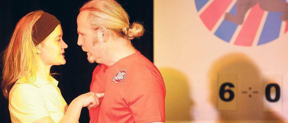 Niemals zu Null! Maja Mommert und Tobias Triebswetter beim Wettkampf um Publikumspunkte. 