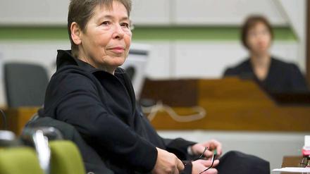 Inge Viett vor Gericht.