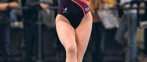 Elegante Perfektionistin. Marie-Sophie Hindermann ist mit 1,75 Meter für eine Turnerin ungewöhnlich groß. Foto: p-a/Eibner