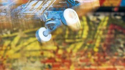 Angesagter Spaß. Skateboarder zeigen auf der „Fun Berlin“ Kunststücke.