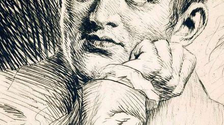 Am Ende verzweifelt. Kleist, der sich vor 200 Jahren umbrachte, schrieb, die Lektüre Immanuel Kants habe ihn in den Abgrund geführt. Radierung von Karl Bauer, um 1920.