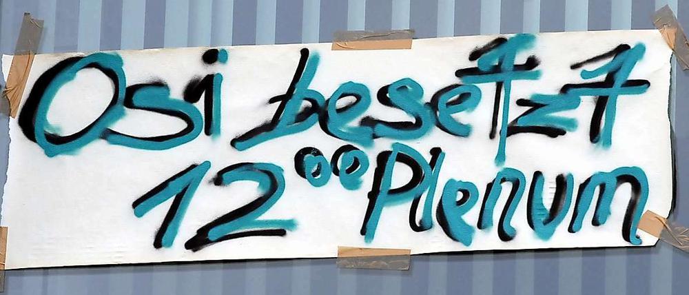 Das Osi der FU, besetzt im Jahr 2009.