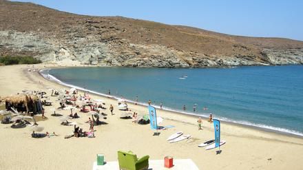 Der Strand von Kolimpithra.