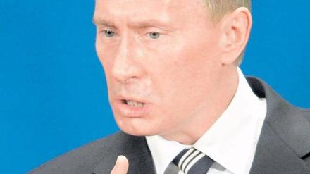 Ziemlich sauer. Putin meint, die Proteste in Russland seien fremdgesteuert. Foto: dpa