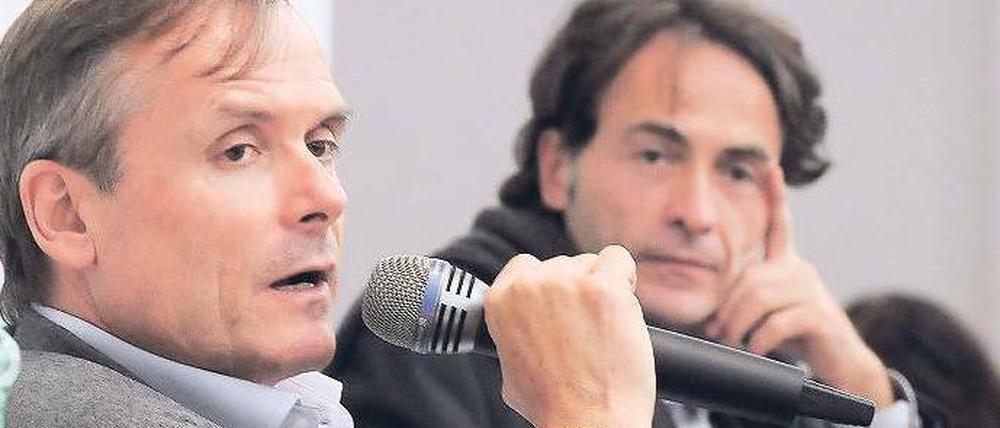Autorenduo. Axel Hacke (l.) und Giovanni di Lorenzo sind befreundet. 
