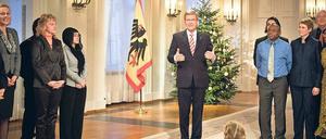 Sieben Millionen Zuschauer sahen die Weihnachtsansprache des Bundespräsidenten im Fernsehen. Wegen der Kreditaffäre hörten vor allem die Medien ganz genau hin.