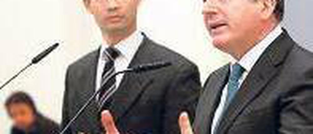 Annäherung. Griechenlands Wirtschaftsminister Chrysochoidis in Berlin. Foto: Reuters