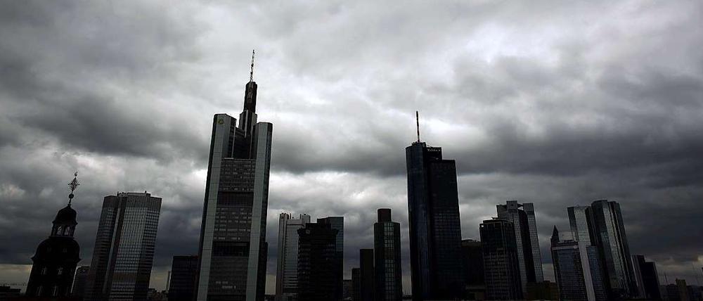 Das Bankenviertel in Frankfurt