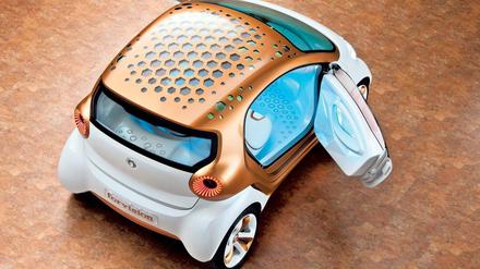 Smart for vision: So könnte die nächste Generation des elektrischen Daimler-Kleinwagens aussehen.