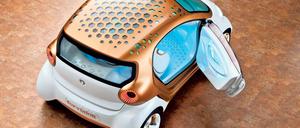 Smart for vision: So könnte die nächste Generation des elektrischen Daimler-Kleinwagens aussehen.