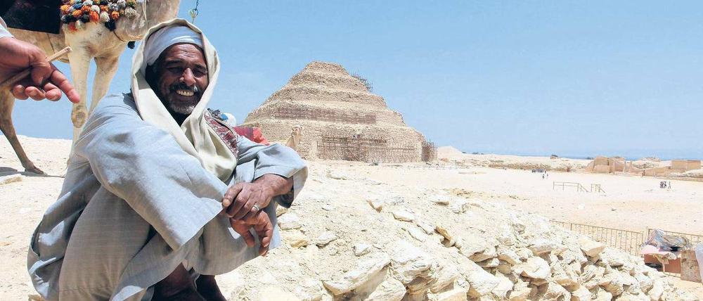 Hoffen auf Kunden. Wer sich in Ägypten das Geld im Tourismus verdienen muss, hat es derzeit schwer.