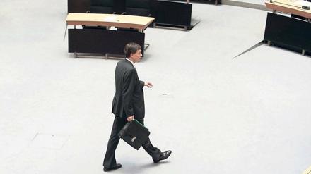 Und weg war er. Michael Braun, Kurzzeit-Senator für Justiz, stolperte über sein umstrittenes Verhalten als Notar. Foto: ecopix/Zensen